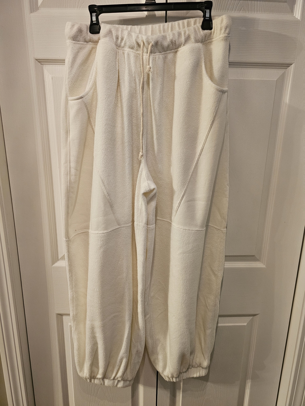 Double Zero Cream Drawstring Jogger Pants